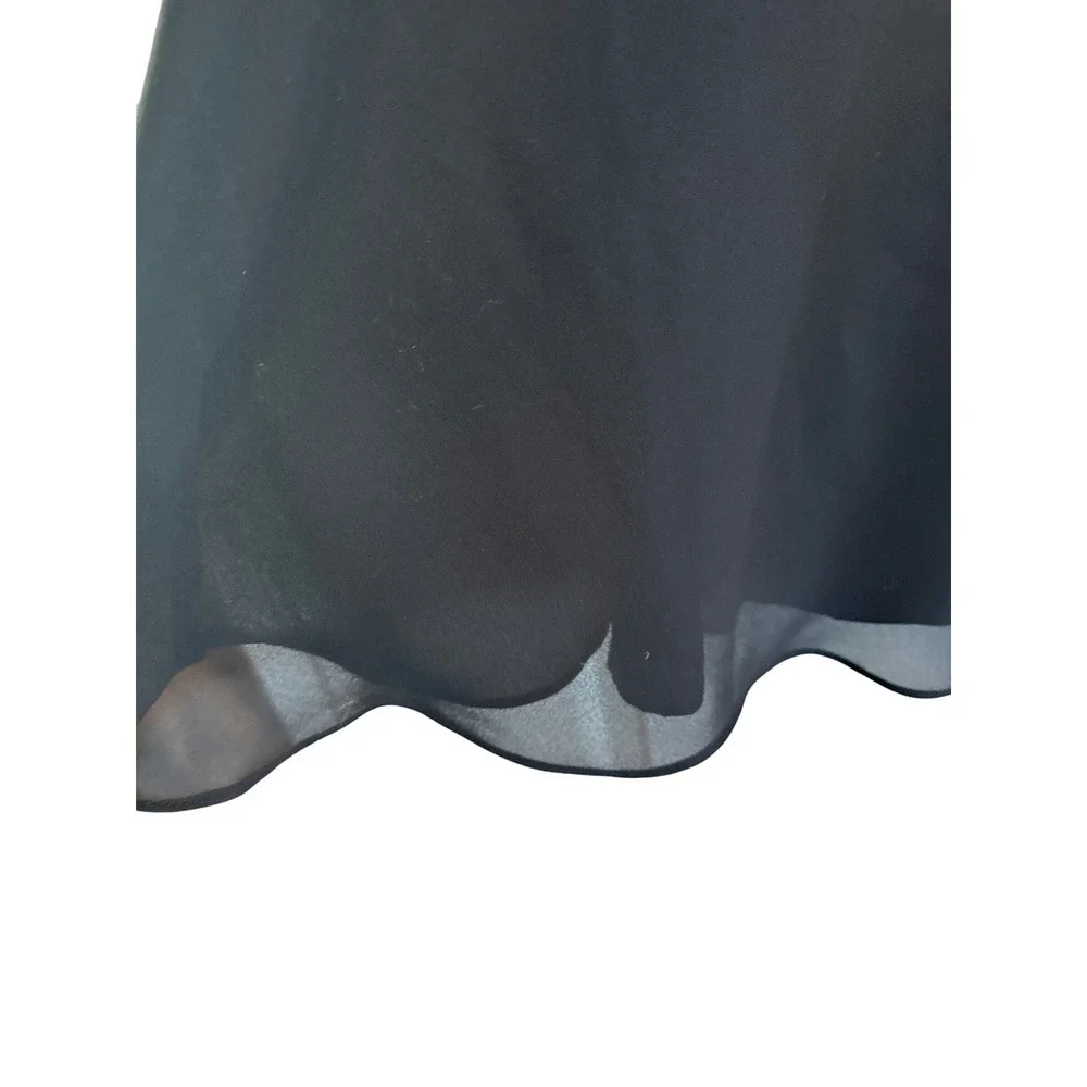 Adrianna Papell‎ Evening Essentials Black Chiffon Maxi Skirt 16 Formal Elegant